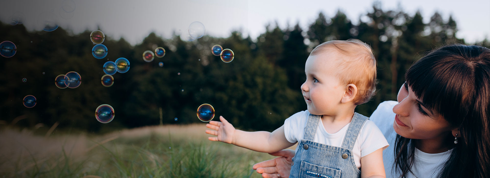 Baby Playing With Bubbles